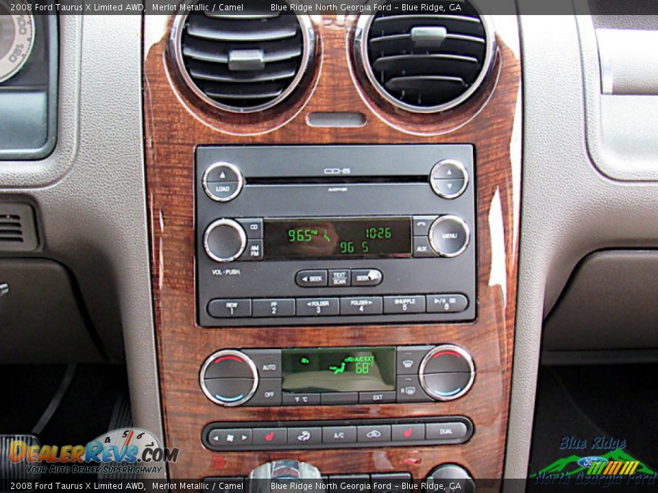 2008 Ford Taurus X Limited AWD Merlot Metallic / Camel Photo #19