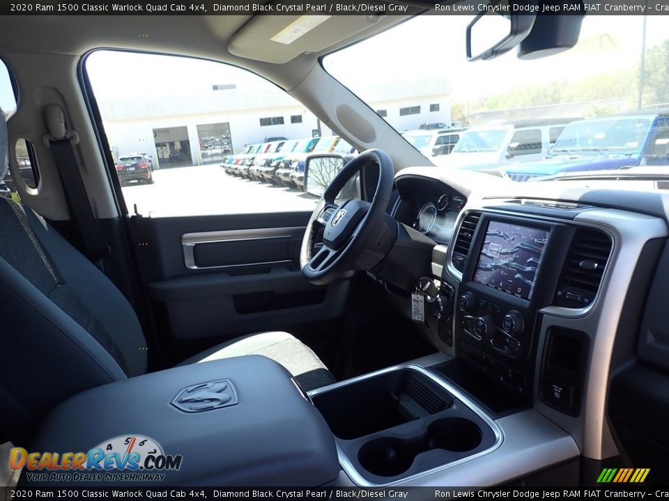 2020 Ram 1500 Classic Warlock Quad Cab 4x4 Diamond Black Crystal Pearl / Black/Diesel Gray Photo #10
