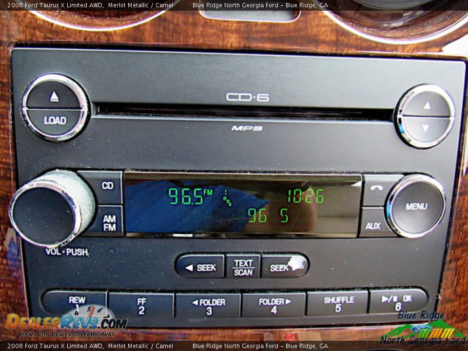 2008 Ford Taurus X Limited AWD Merlot Metallic / Camel Photo #20