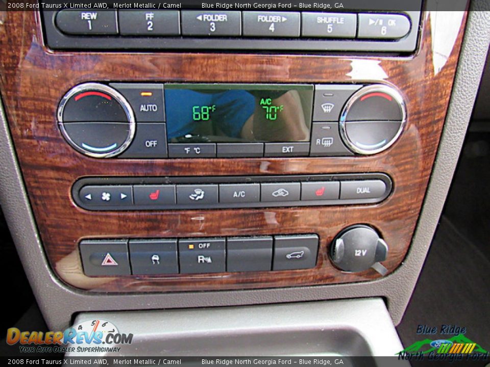 2008 Ford Taurus X Limited AWD Merlot Metallic / Camel Photo #21