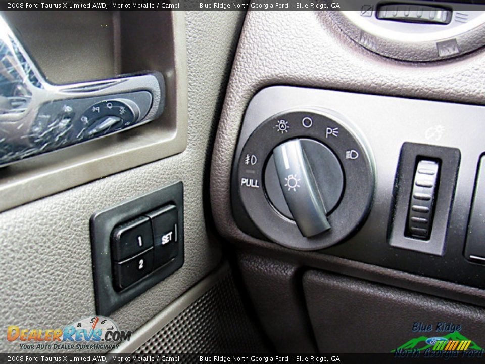 2008 Ford Taurus X Limited AWD Merlot Metallic / Camel Photo #22