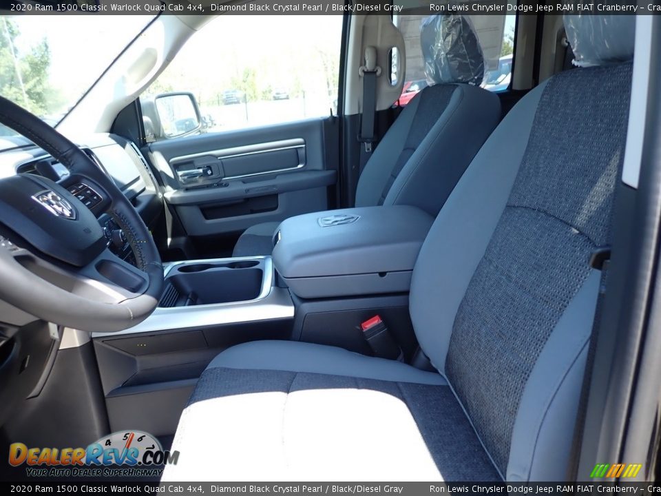 2020 Ram 1500 Classic Warlock Quad Cab 4x4 Diamond Black Crystal Pearl / Black/Diesel Gray Photo #13
