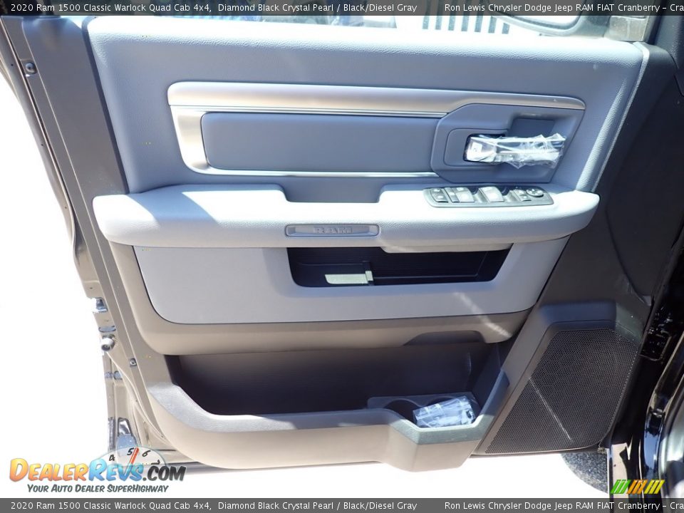 2020 Ram 1500 Classic Warlock Quad Cab 4x4 Diamond Black Crystal Pearl / Black/Diesel Gray Photo #14