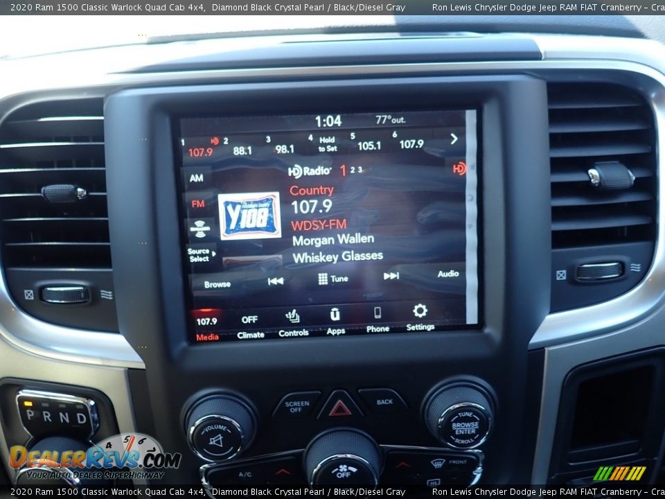 2020 Ram 1500 Classic Warlock Quad Cab 4x4 Diamond Black Crystal Pearl / Black/Diesel Gray Photo #16