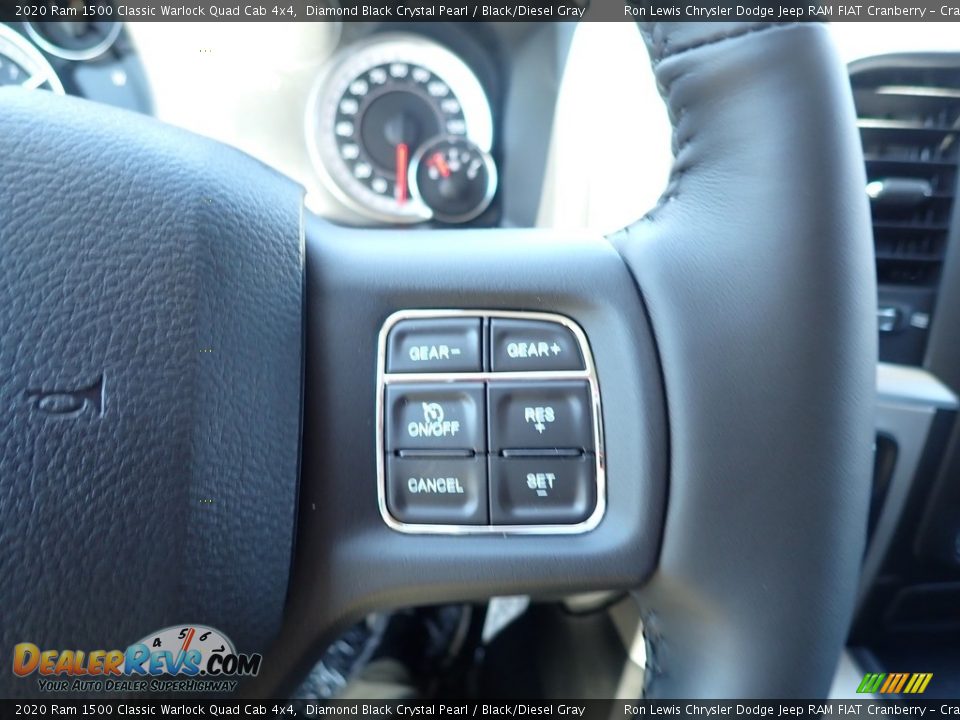 2020 Ram 1500 Classic Warlock Quad Cab 4x4 Diamond Black Crystal Pearl / Black/Diesel Gray Photo #18