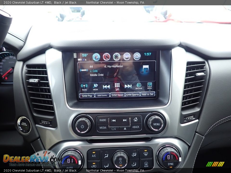 2020 Chevrolet Suburban LT 4WD Black / Jet Black Photo #16