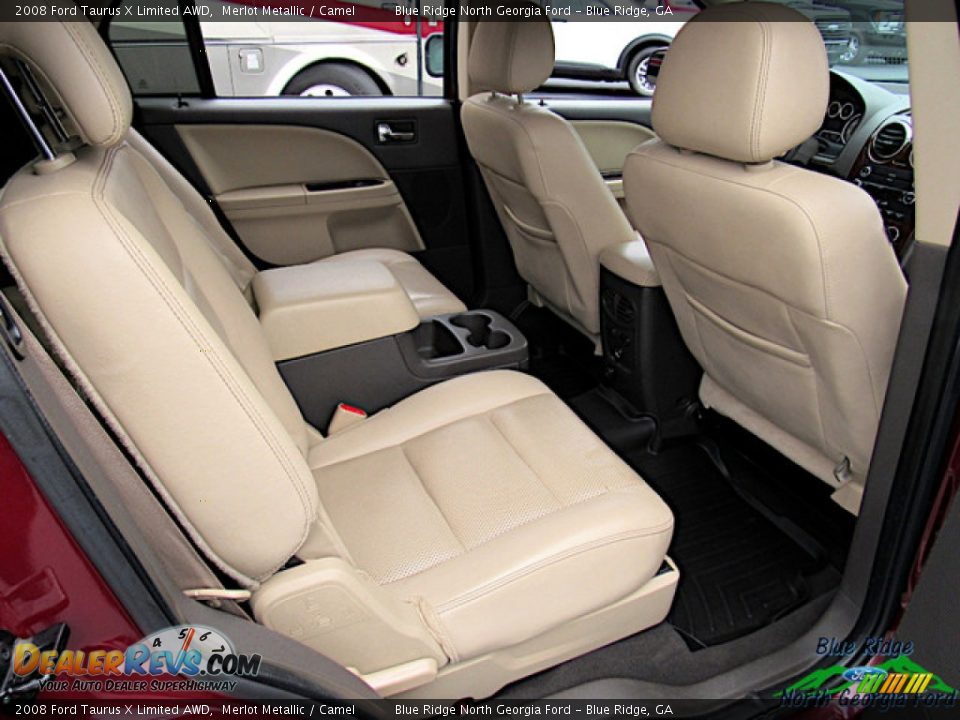 2008 Ford Taurus X Limited AWD Merlot Metallic / Camel Photo #29