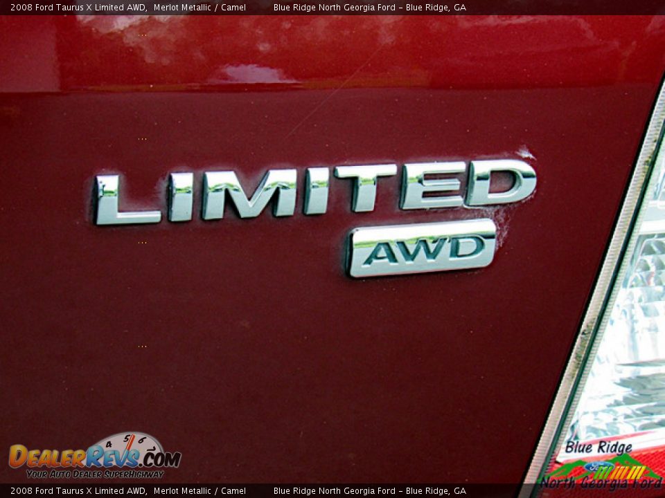 2008 Ford Taurus X Limited AWD Merlot Metallic / Camel Photo #35