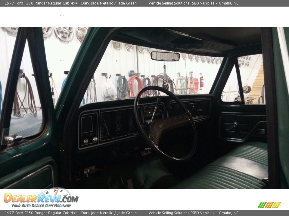 Jade Green Interior - 1977 Ford F250 Ranger Regular Cab 4x4 Photo #5