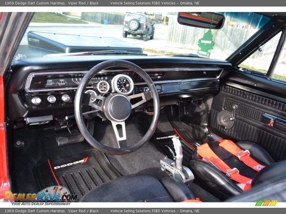Black Interior - 1969 Dodge Dart Custom Hardtop Photo #11