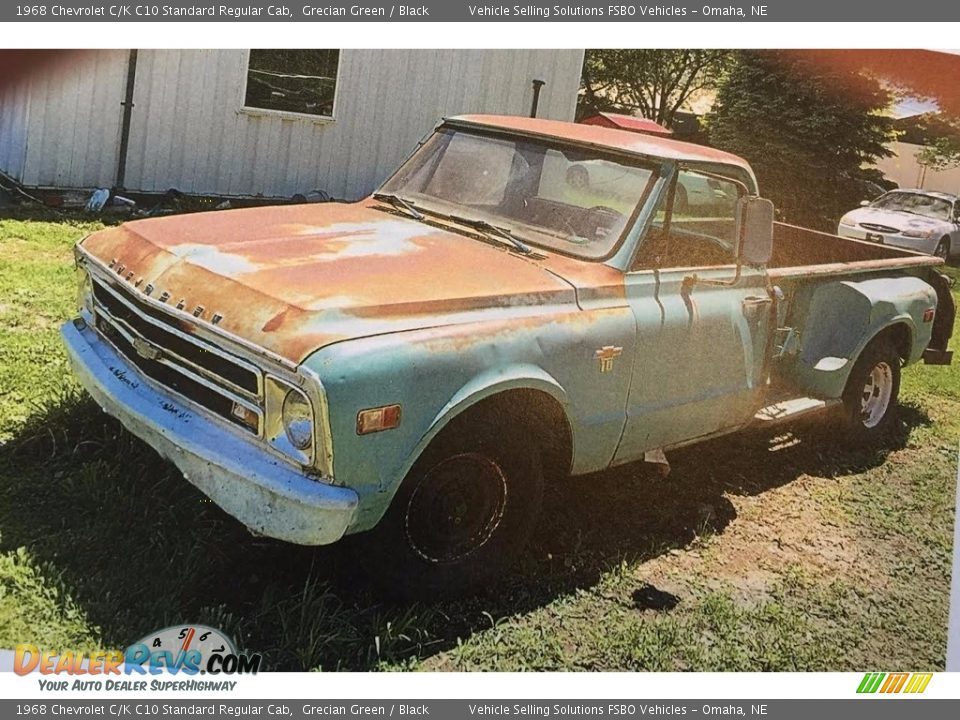 Grecian Green 1968 Chevrolet C/K C10 Standard Regular Cab Photo #1