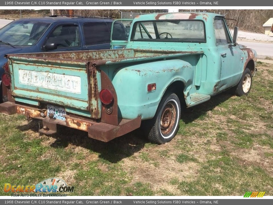 Grecian Green 1968 Chevrolet C/K C10 Standard Regular Cab Photo #3