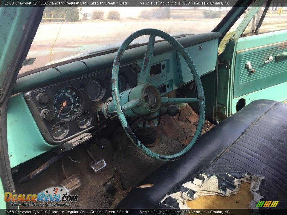 Black Interior - 1968 Chevrolet C/K C10 Standard Regular Cab Photo #6