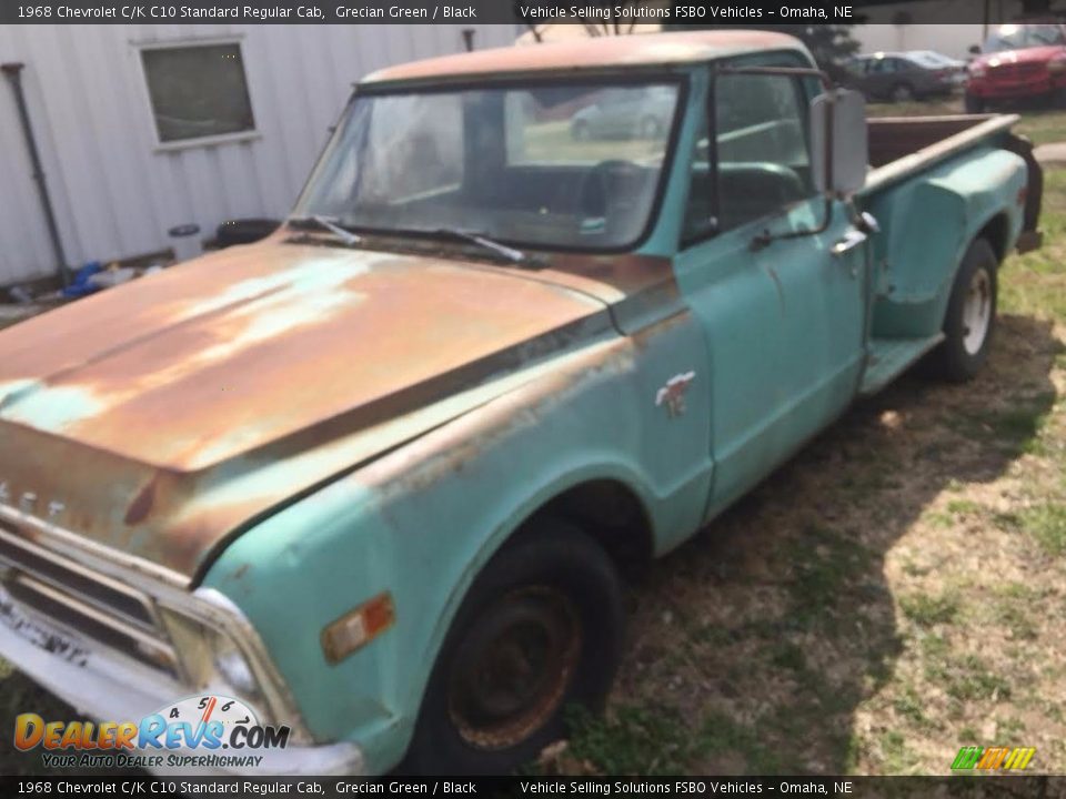 1968 Chevrolet C/K C10 Standard Regular Cab Grecian Green / Black Photo #11