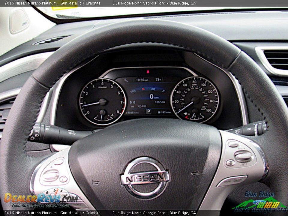 2016 Nissan Murano Platinum Steering Wheel Photo #17