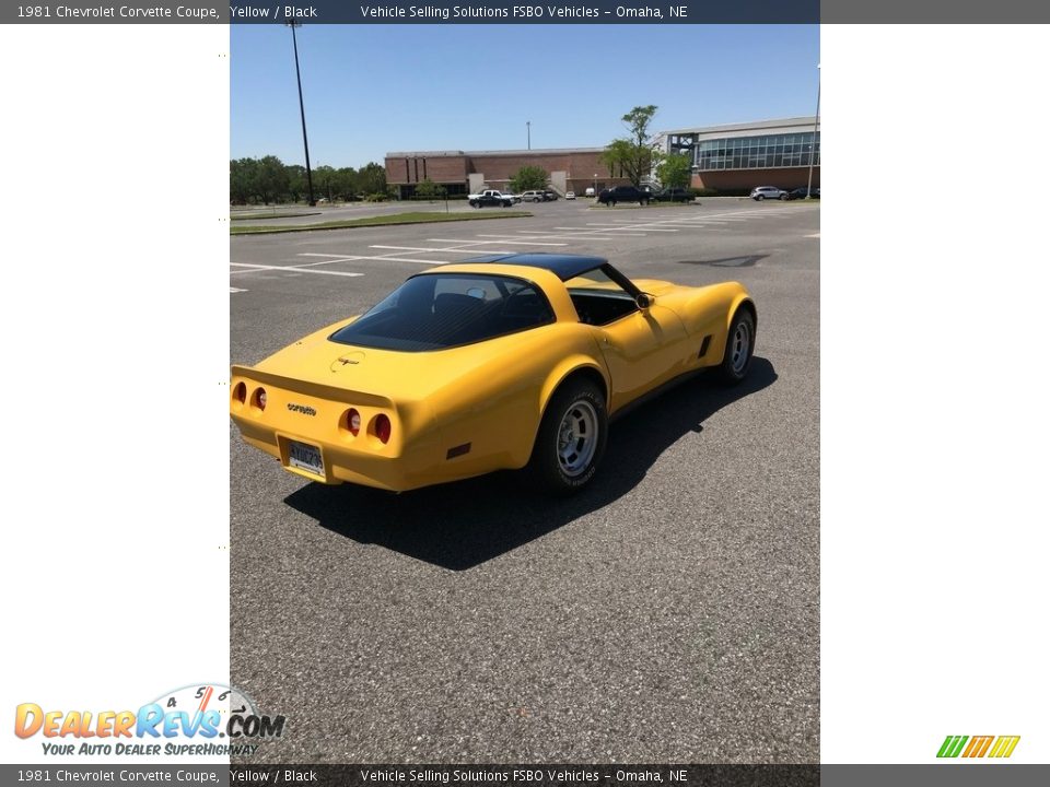 1981 Chevrolet Corvette Coupe Yellow / Black Photo #12