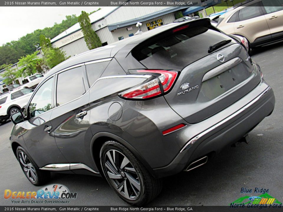 2016 Nissan Murano Platinum Gun Metallic / Graphite Photo #34