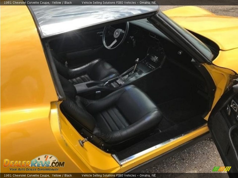 1981 Chevrolet Corvette Coupe Yellow / Black Photo #20