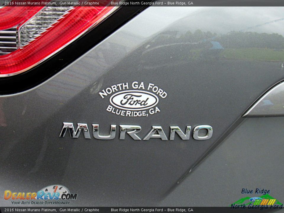 2016 Nissan Murano Platinum Gun Metallic / Graphite Photo #35