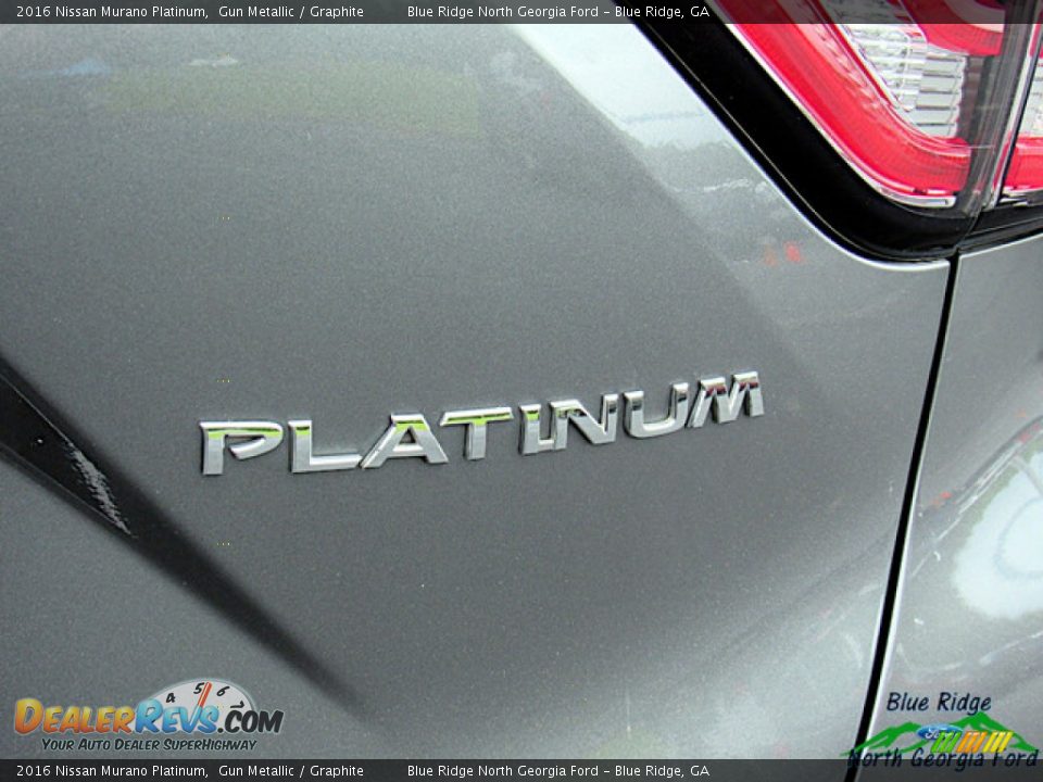 2016 Nissan Murano Platinum Gun Metallic / Graphite Photo #36