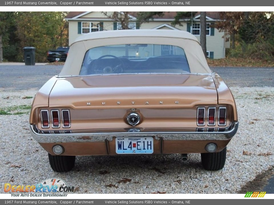1967 Ford Mustang Convertible Copper / Parchment Photo #4