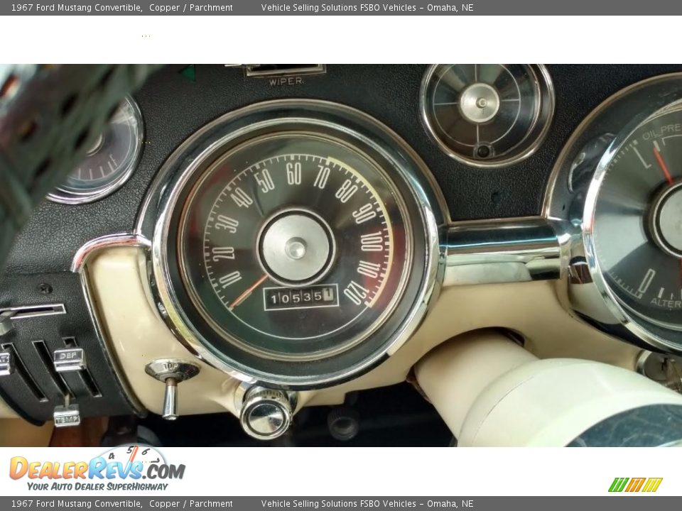 1967 Ford Mustang Convertible Copper / Parchment Photo #10