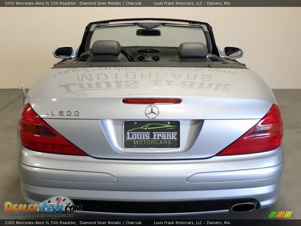 2003 Mercedes-Benz SL 500 Roadster Diamond Silver Metallic / Charcoal Photo #8