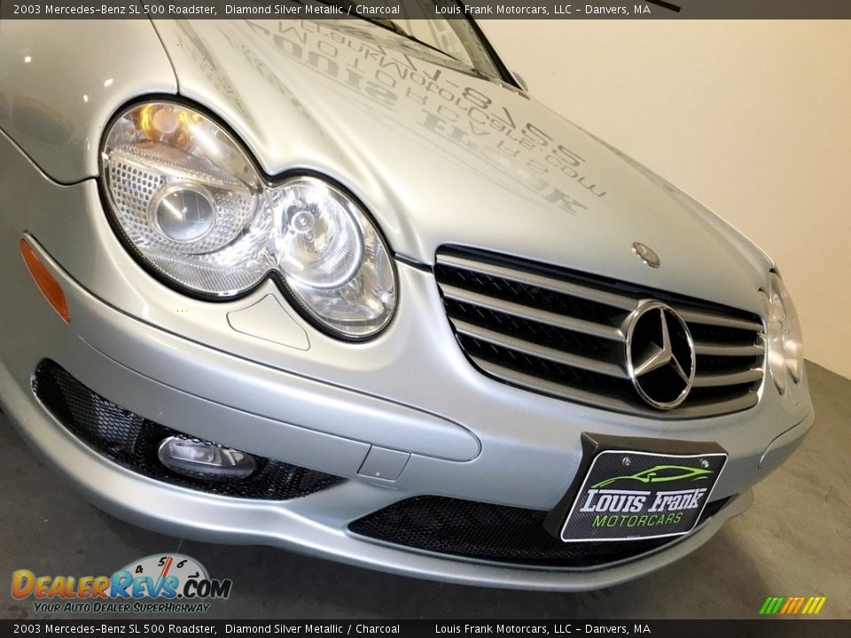 2003 Mercedes-Benz SL 500 Roadster Diamond Silver Metallic / Charcoal Photo #24