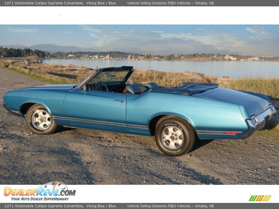 Viking Blue 1971 Oldsmobile Cutlass Supreme Convertible Photo #6