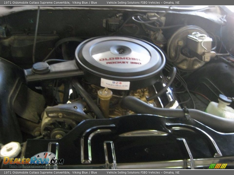 1971 Oldsmobile Cutlass Supreme Convertible 350cid OHV 16-Valve V8 Engine Photo #7