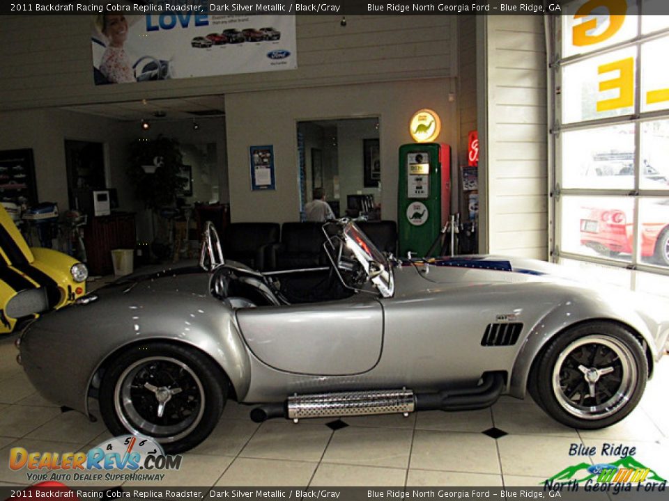 Dark Silver Metallic 2011 Backdraft Racing Cobra Replica Roadster Photo #2