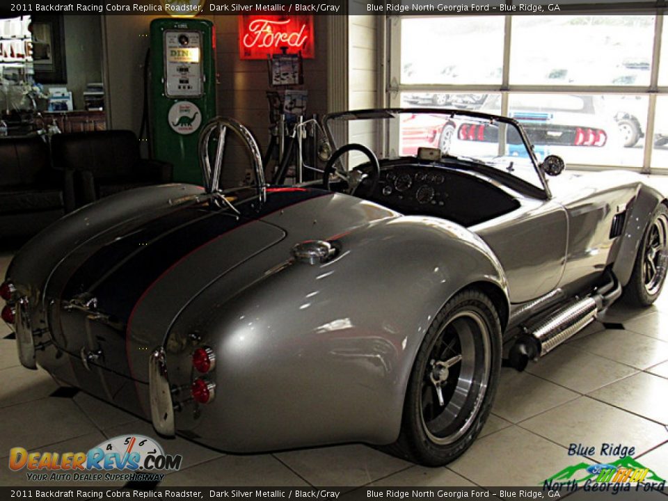 Dark Silver Metallic 2011 Backdraft Racing Cobra Replica Roadster Photo #3