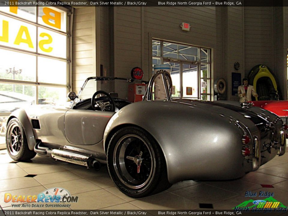 Dark Silver Metallic 2011 Backdraft Racing Cobra Replica Roadster Photo #4