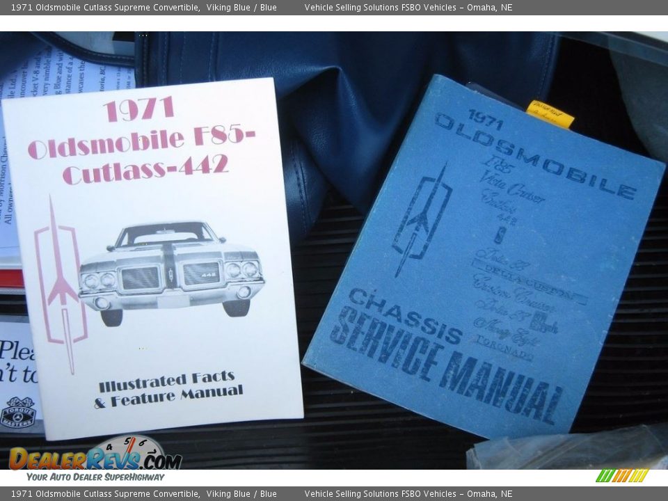 Books/Manuals of 1971 Oldsmobile Cutlass Supreme Convertible Photo #18