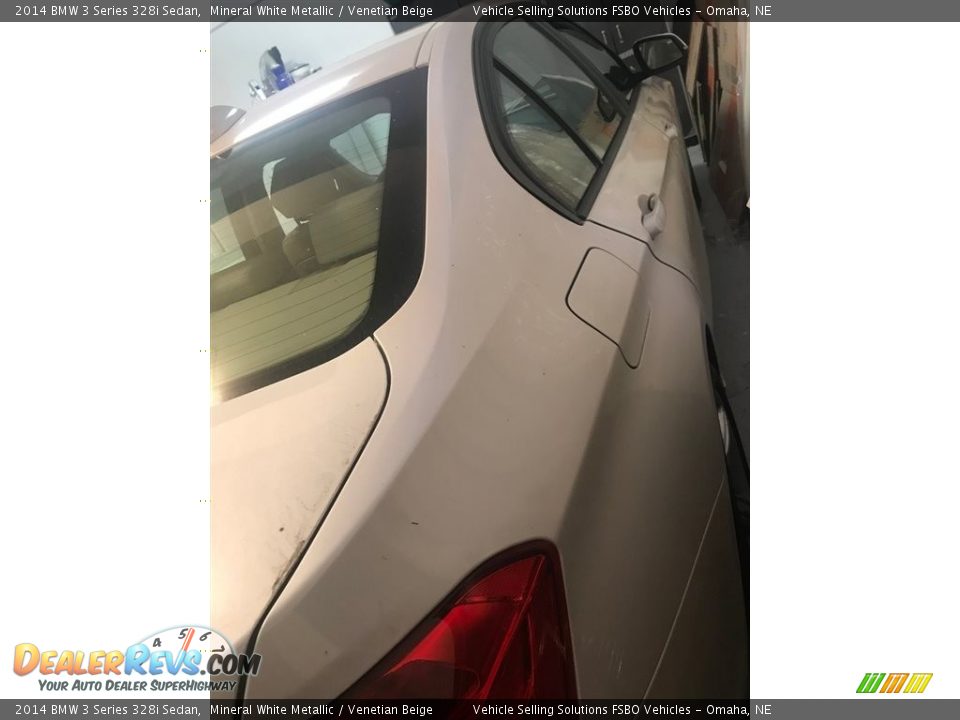 2014 BMW 3 Series 328i Sedan Mineral White Metallic / Venetian Beige Photo #10