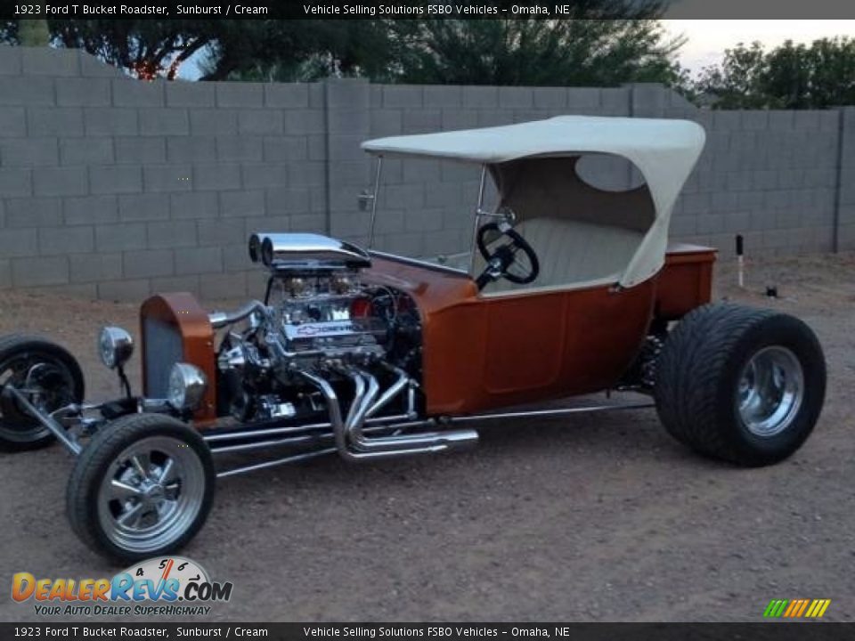 1923 Ford T Bucket Roadster Sunburst / Cream Photo #2