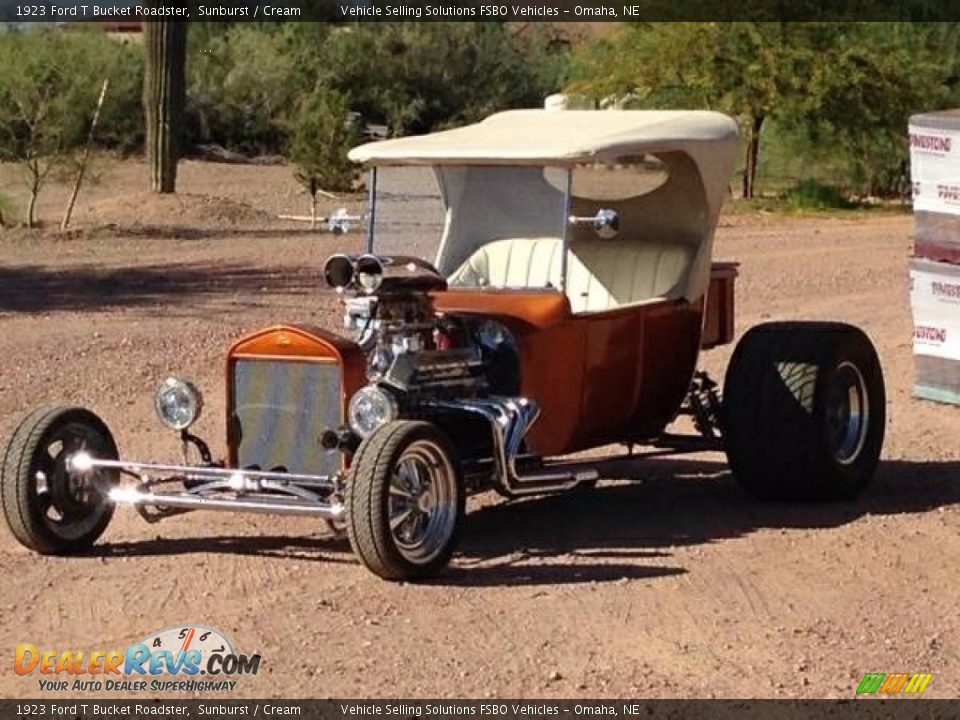 1923 Ford T Bucket Roadster Sunburst / Cream Photo #9