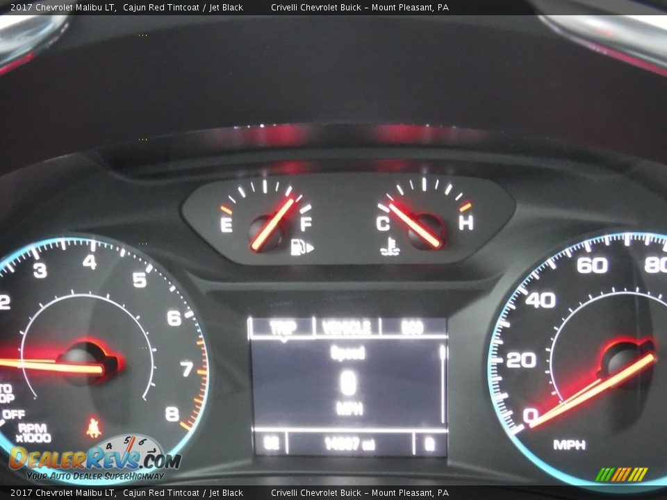 2017 Chevrolet Malibu LT Cajun Red Tintcoat / Jet Black Photo #33