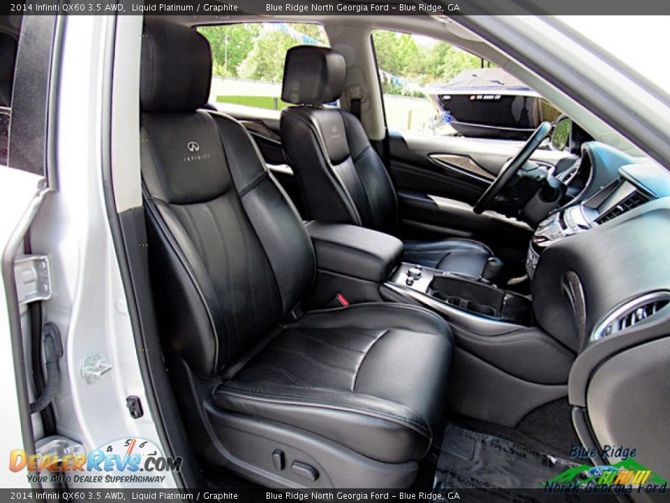 2014 Infiniti QX60 3.5 AWD Liquid Platinum / Graphite Photo #11