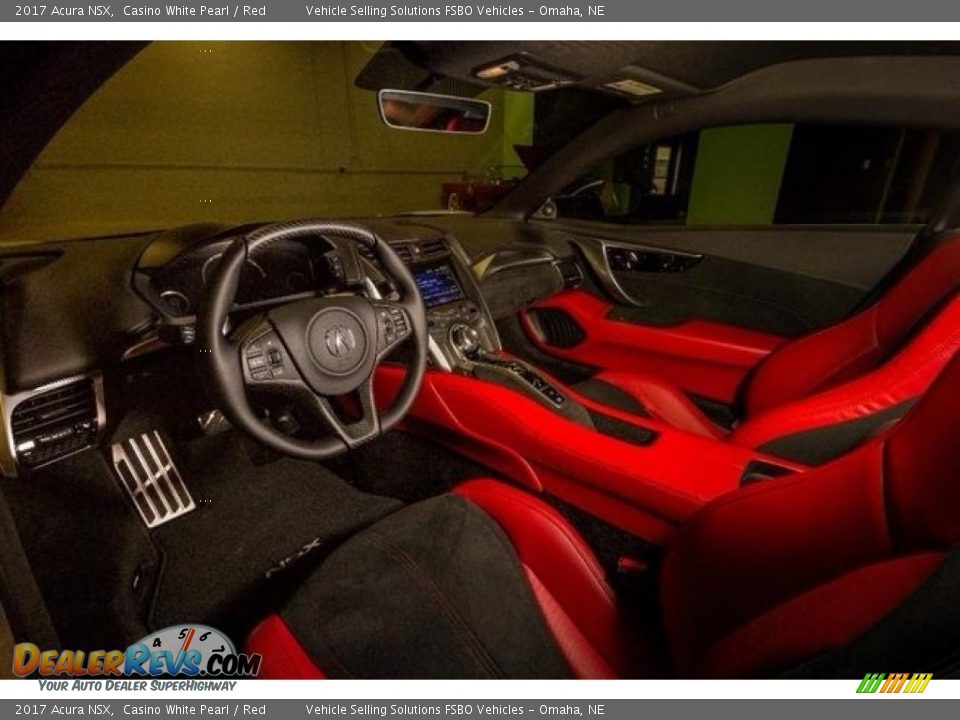 Red Interior - 2017 Acura NSX  Photo #3
