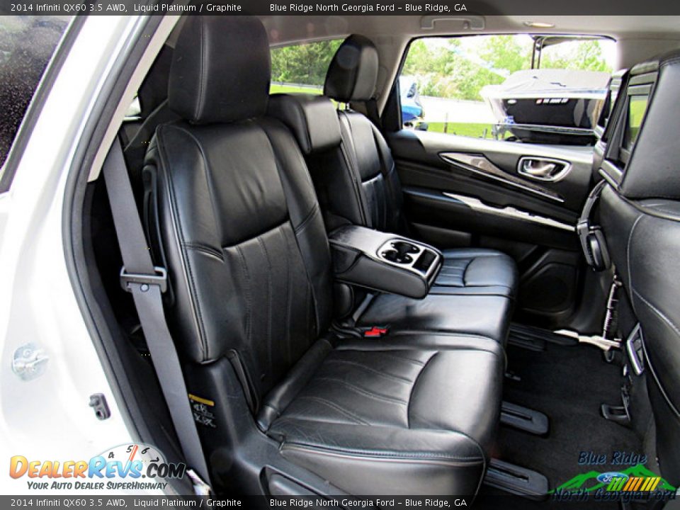 2014 Infiniti QX60 3.5 AWD Liquid Platinum / Graphite Photo #12