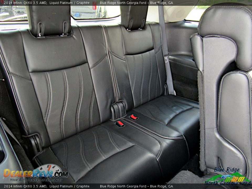 2014 Infiniti QX60 3.5 AWD Liquid Platinum / Graphite Photo #13