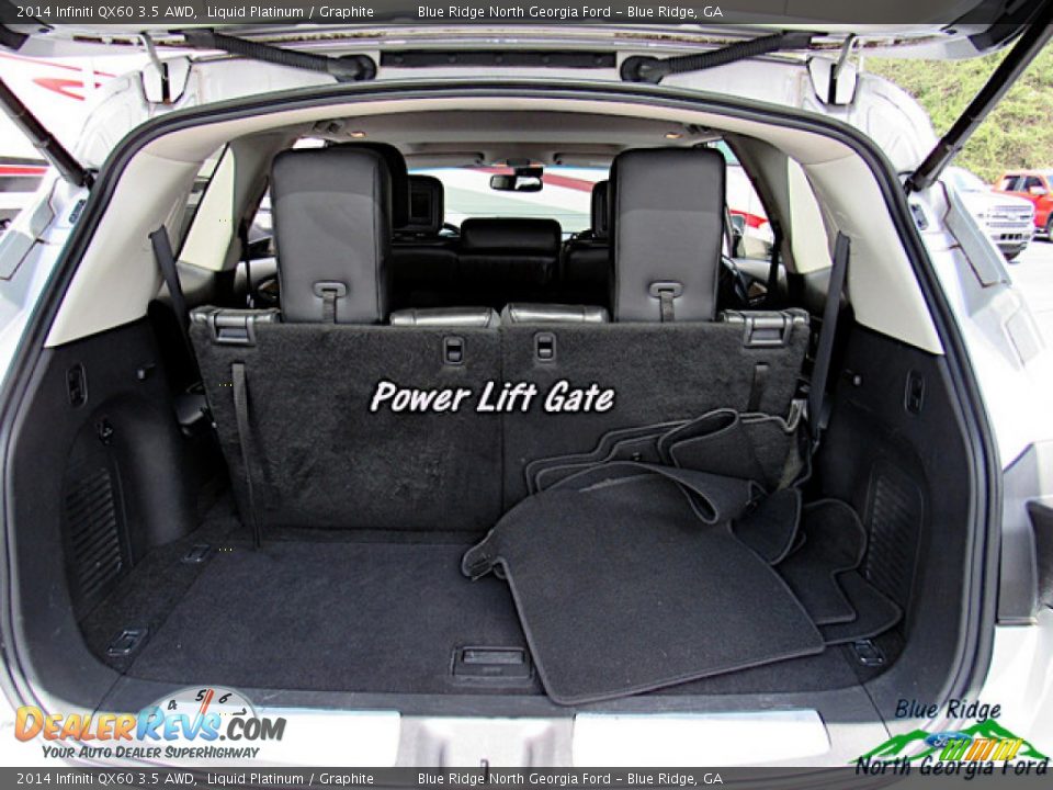 2014 Infiniti QX60 3.5 AWD Liquid Platinum / Graphite Photo #14