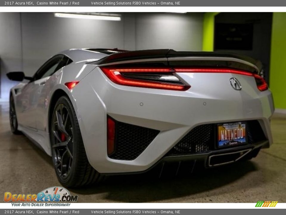 2017 Acura NSX Casino White Pearl / Red Photo #6