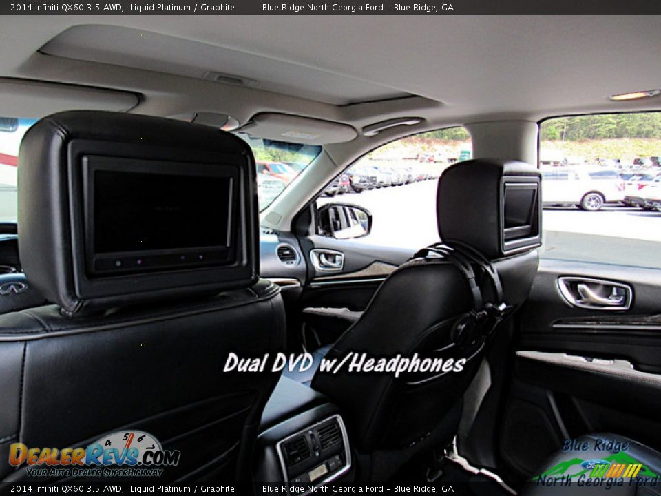 2014 Infiniti QX60 3.5 AWD Liquid Platinum / Graphite Photo #15