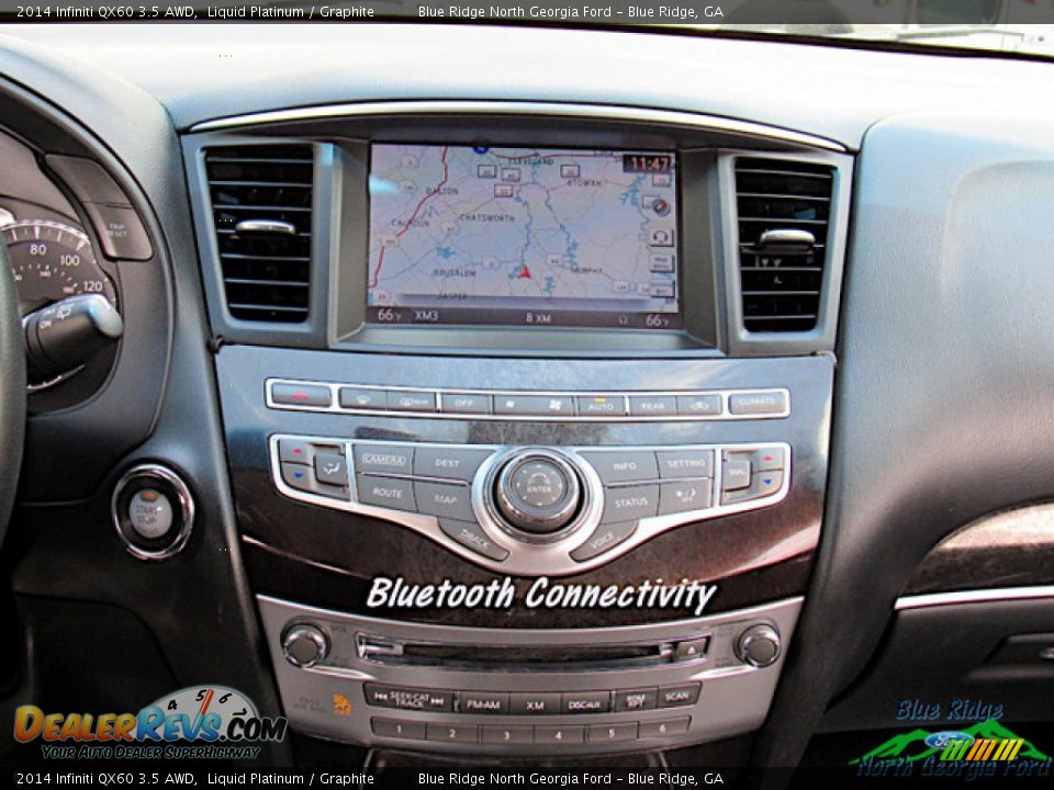 2014 Infiniti QX60 3.5 AWD Liquid Platinum / Graphite Photo #20