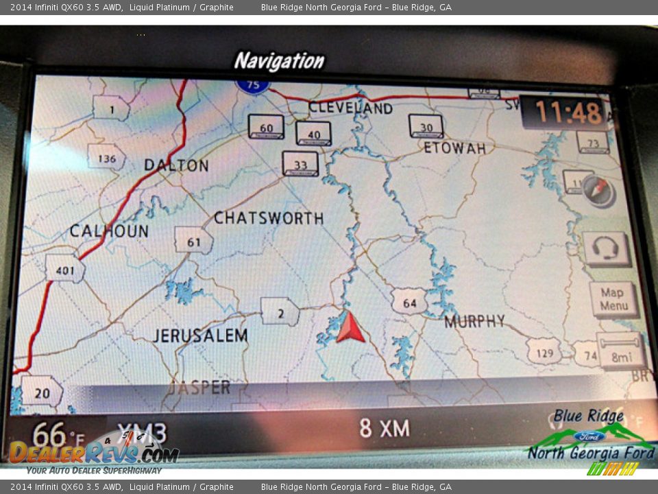 2014 Infiniti QX60 3.5 AWD Liquid Platinum / Graphite Photo #22