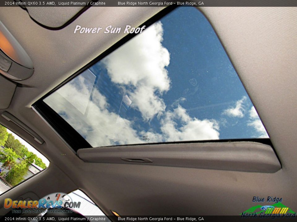 2014 Infiniti QX60 3.5 AWD Liquid Platinum / Graphite Photo #26