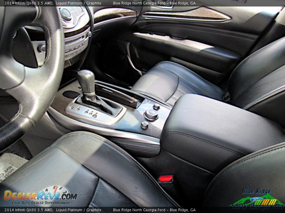 2014 Infiniti QX60 3.5 AWD Liquid Platinum / Graphite Photo #27