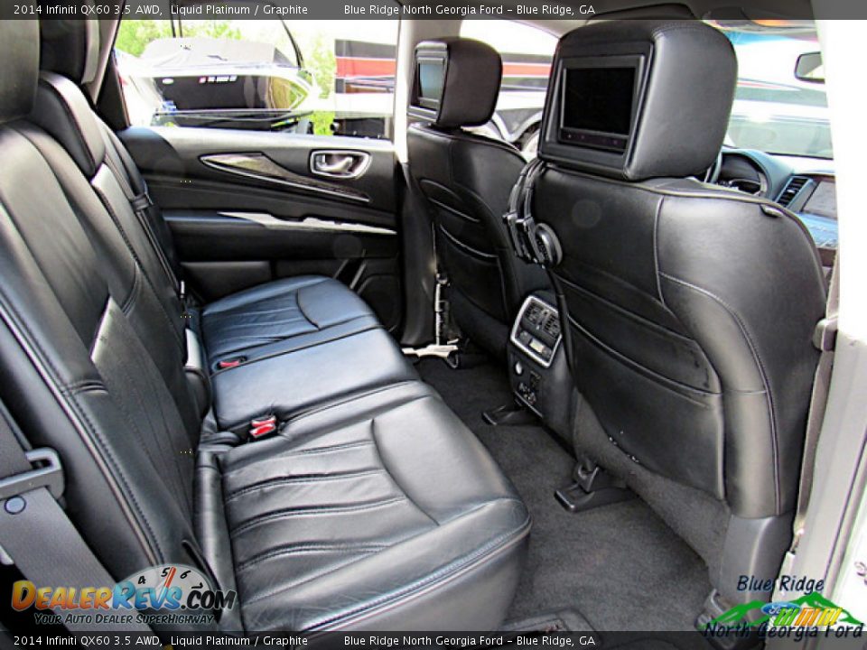 2014 Infiniti QX60 3.5 AWD Liquid Platinum / Graphite Photo #32